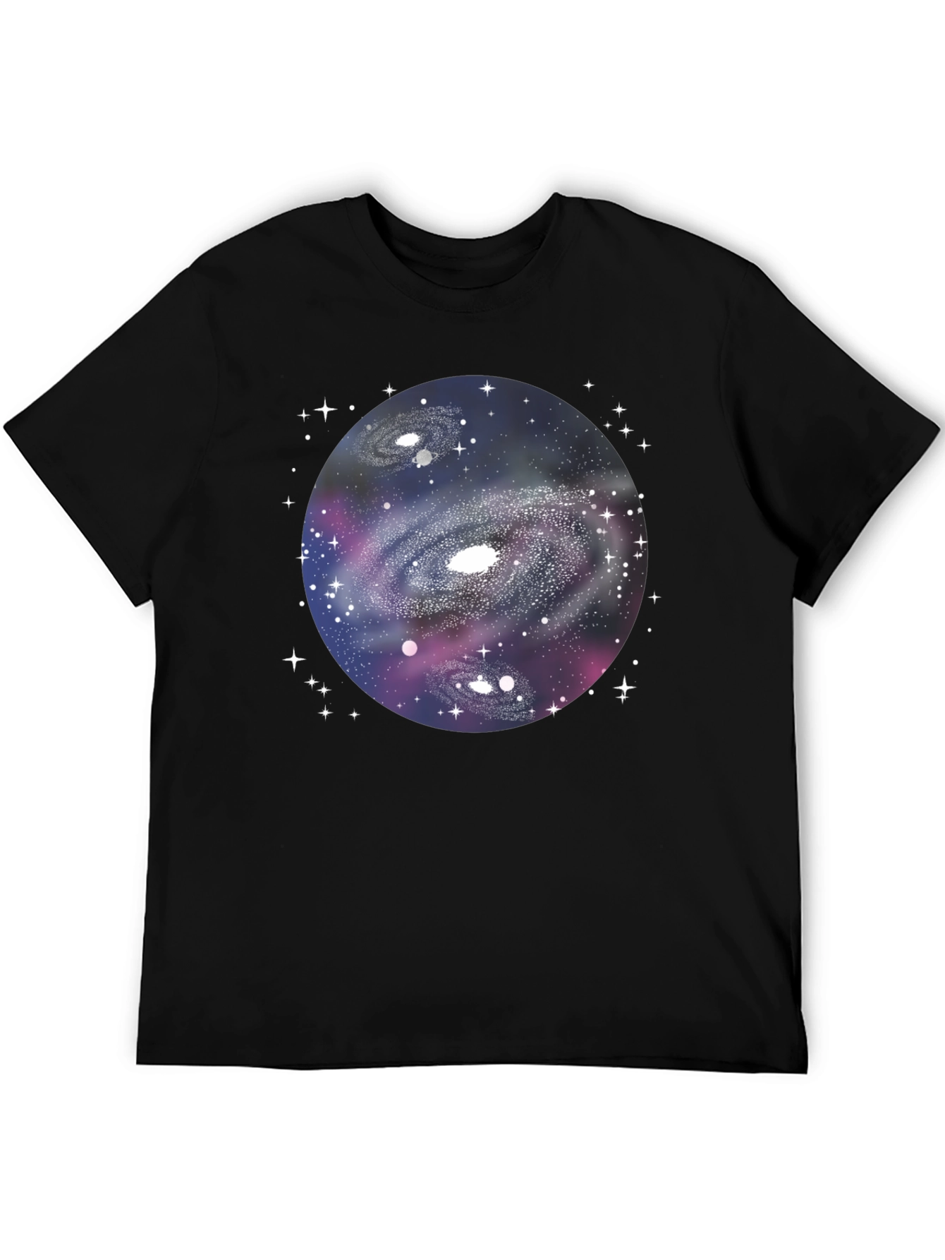 Galaxy Graphic Black T-Shirt