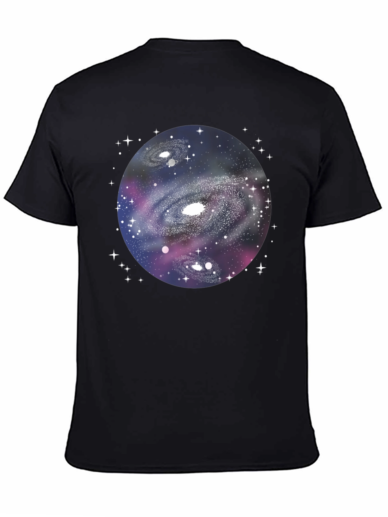 Galaxy Graphic Black T-Shirt