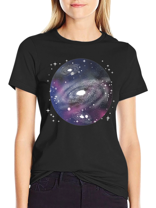 Galaxy Graphic Black T-Shirt