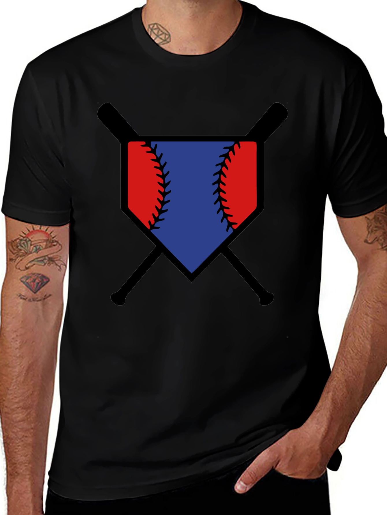 Baseball Bats & Ball Graphic Tee