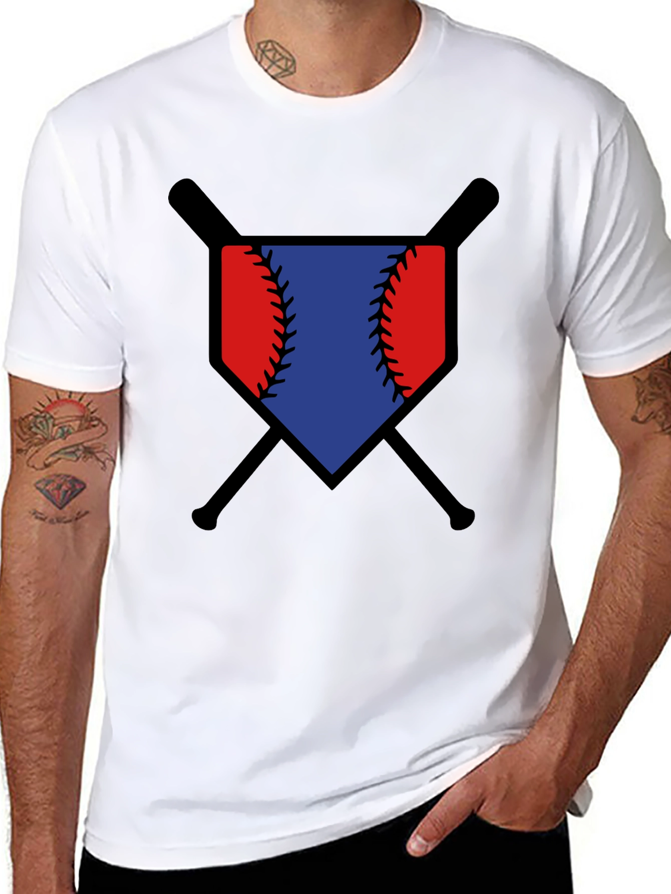 Baseball Bats & Ball Graphic Tee