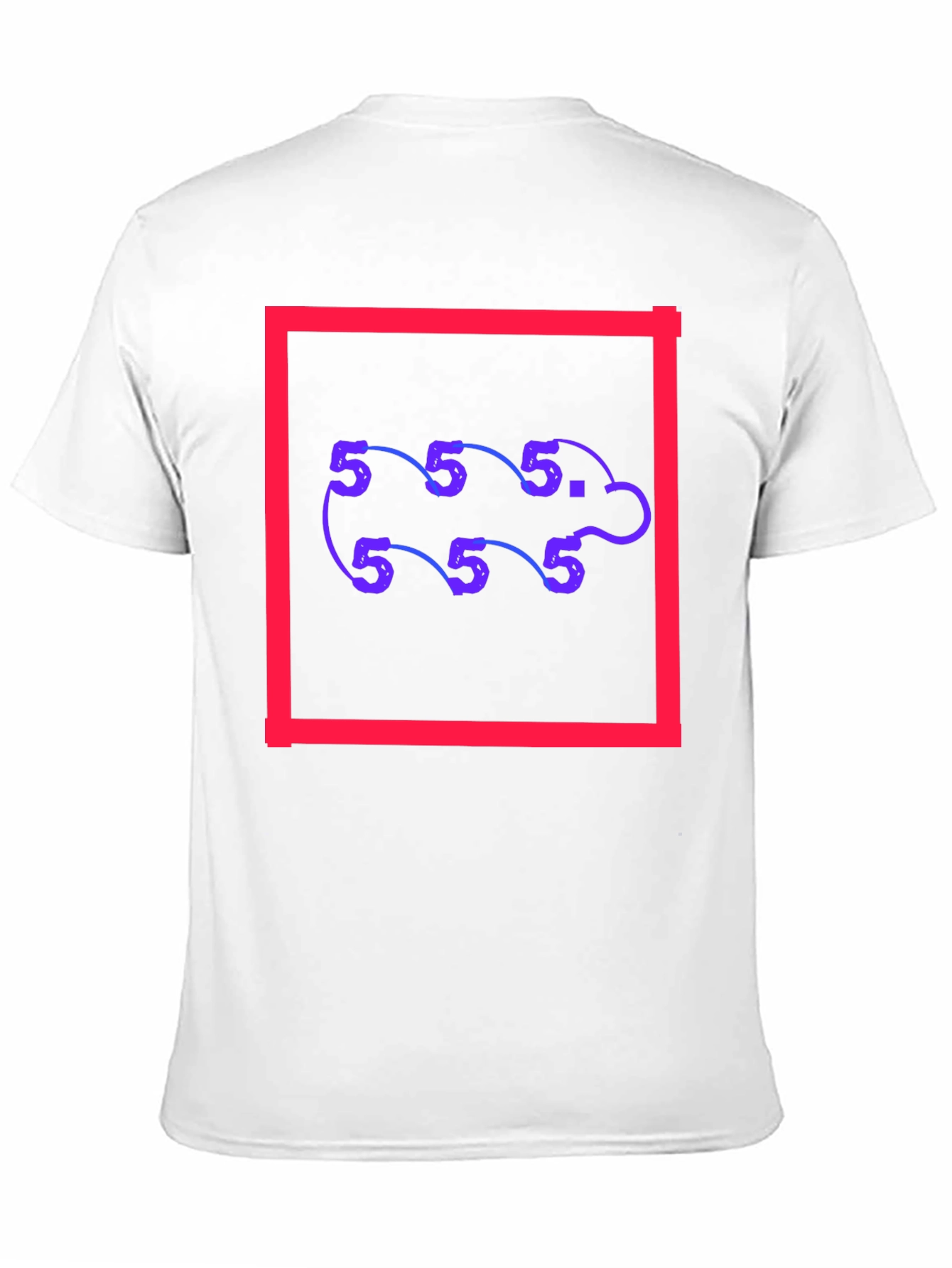 Abstract Number Pattern Tee