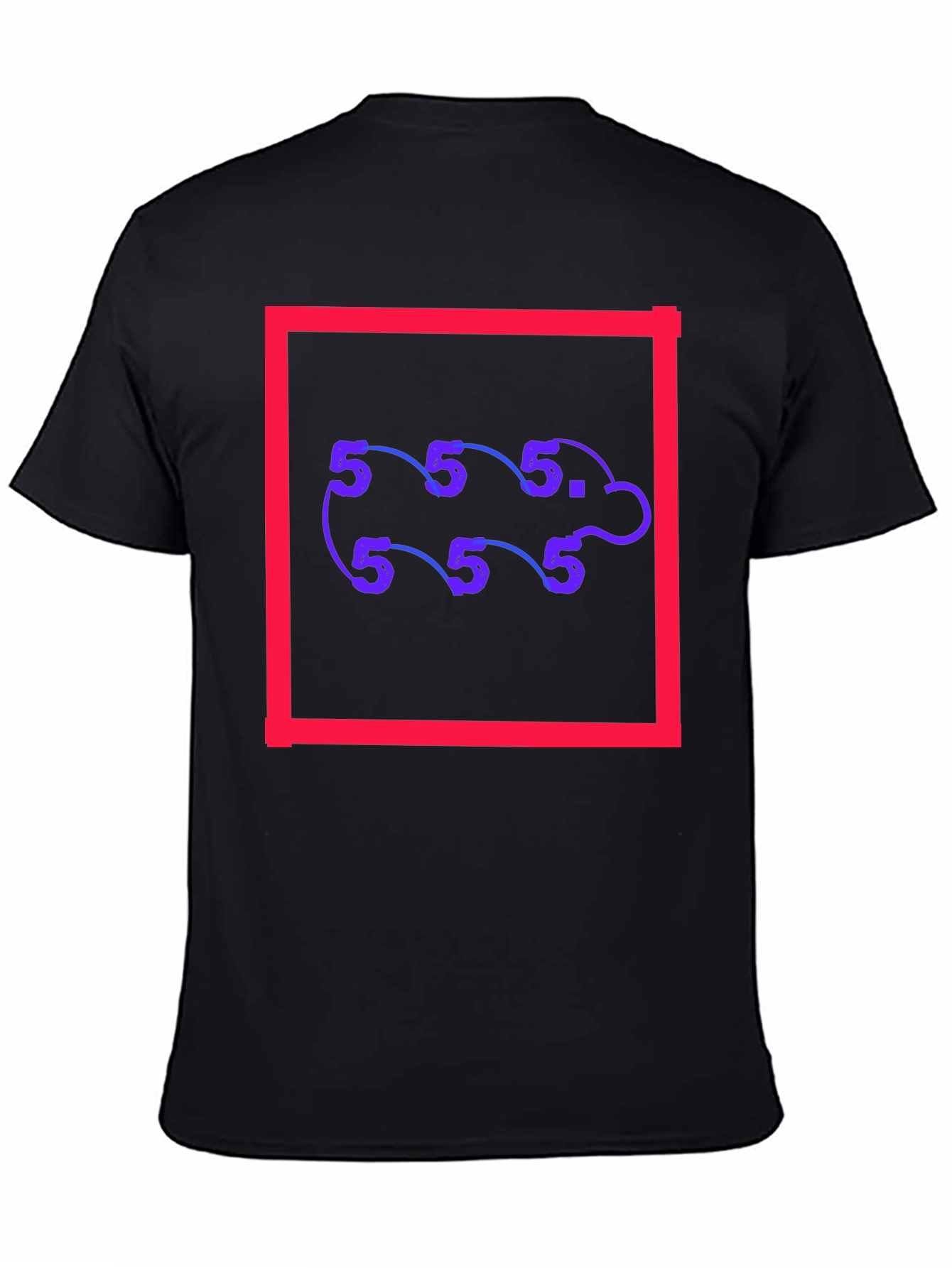 Abstract Number Pattern Tee