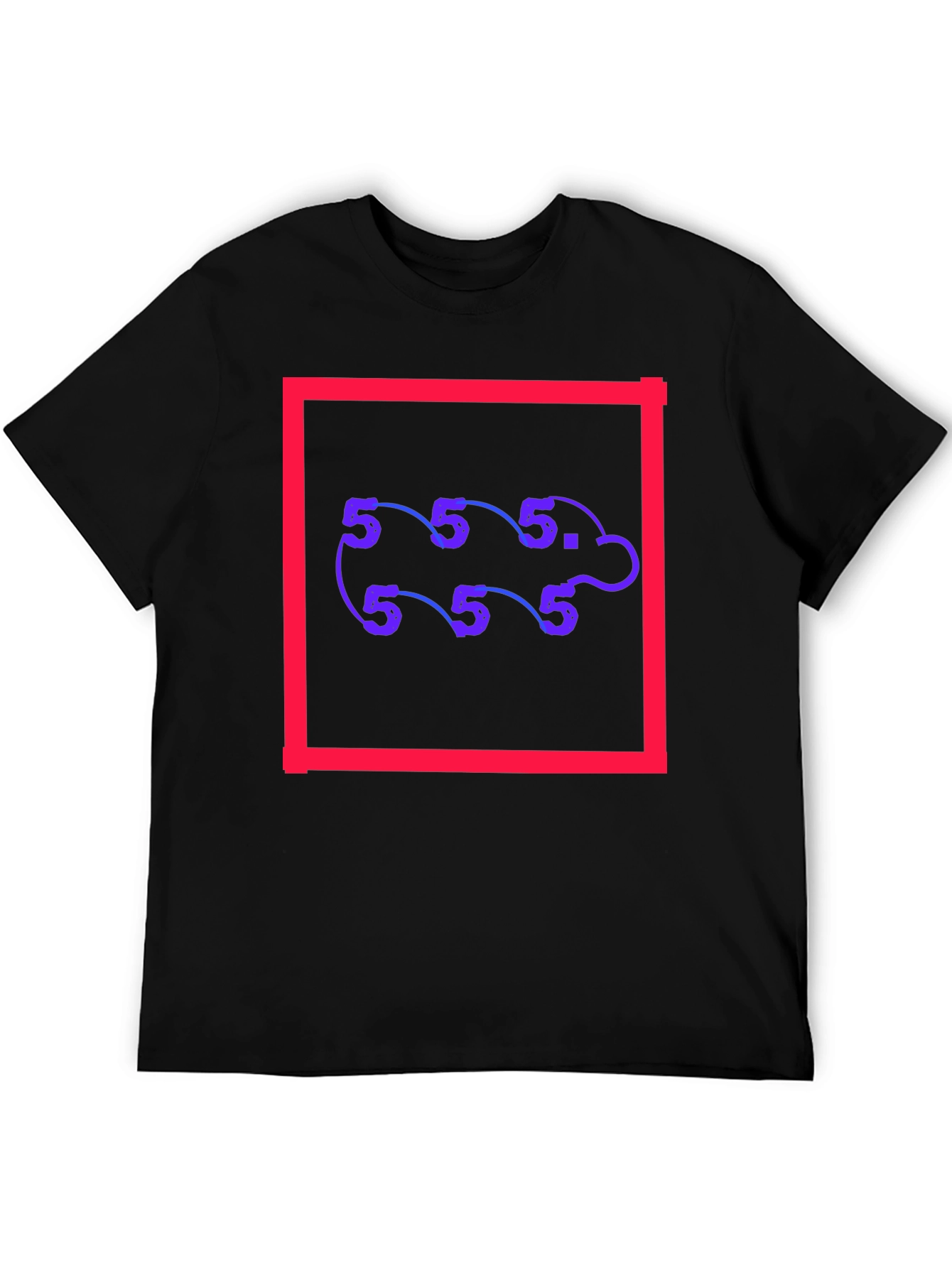 Abstract Number Pattern Tee