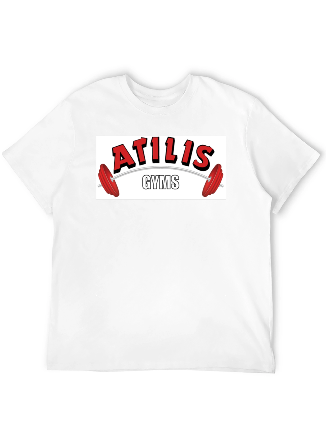 Atilis Gyms Black Graphic Tee