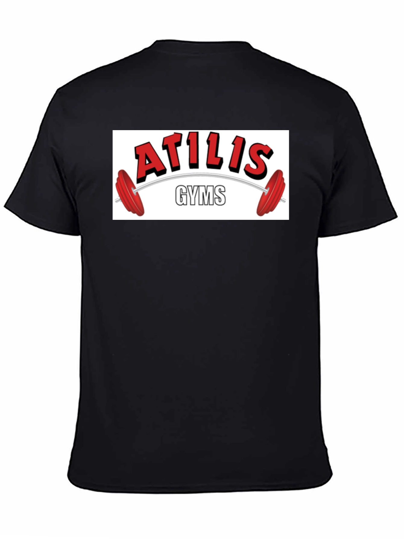 Atilis Gyms Black Graphic Tee