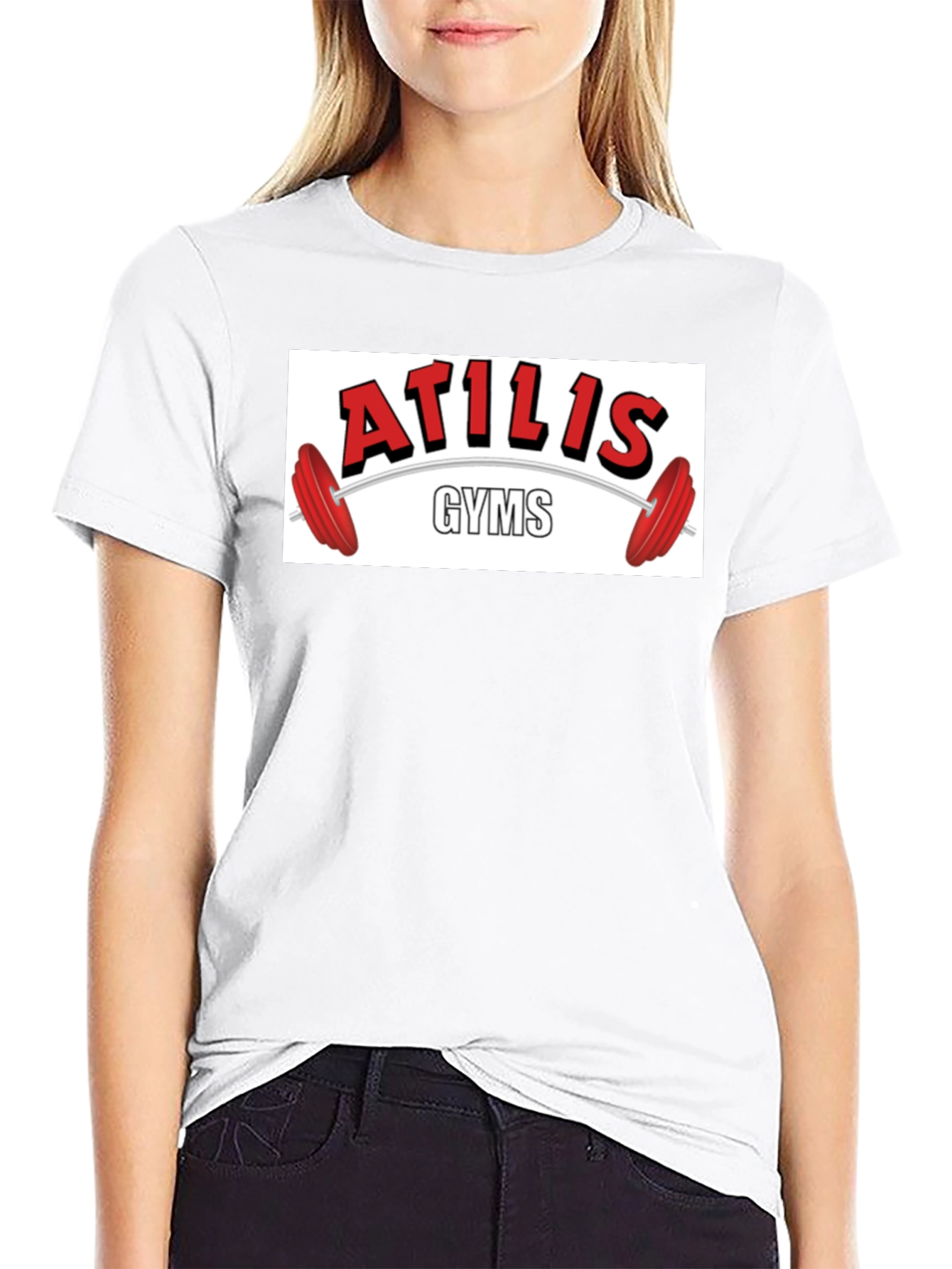Atilis Gyms Black Graphic Tee