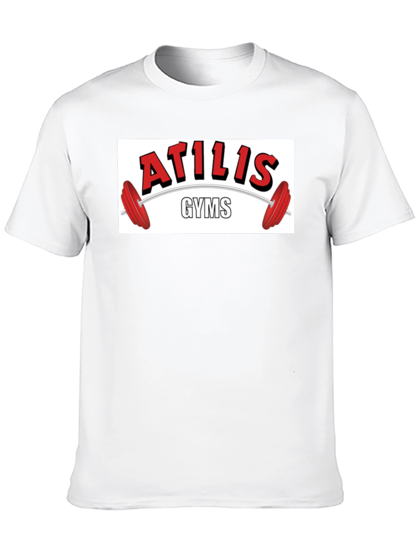 Atilis Gyms Black Graphic Tee