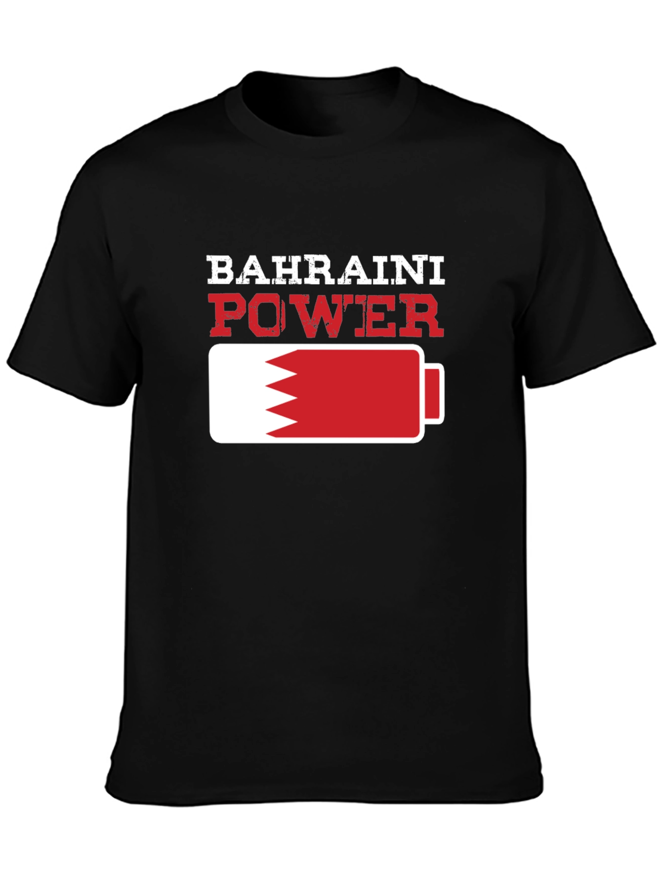 Bahraini Power T-Shirt - Black Crew Neck Tee