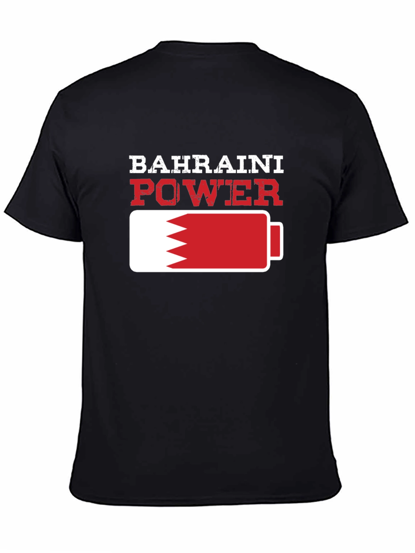 Bahraini Power T-Shirt - Black Crew Neck Tee
