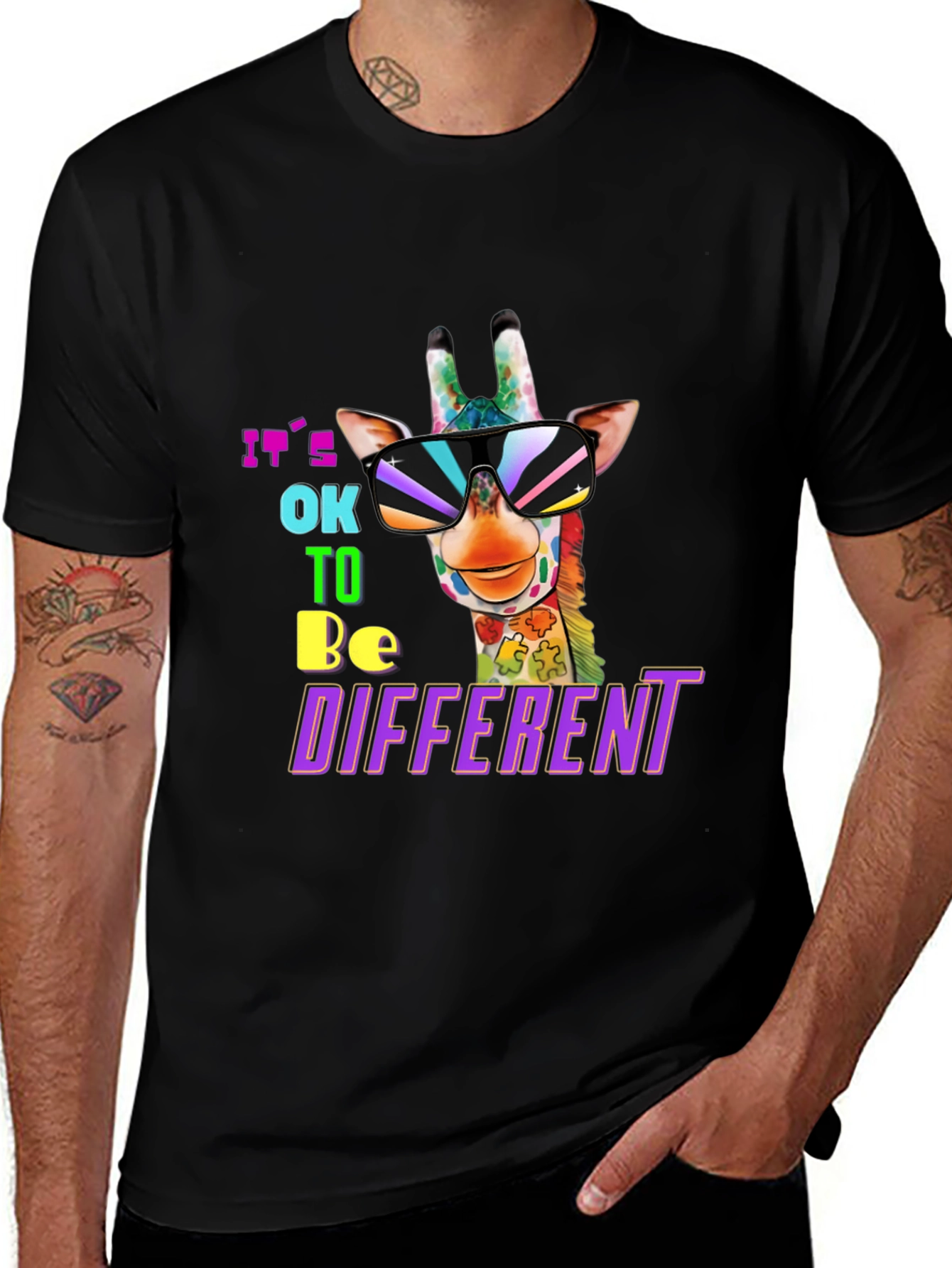 Autism Awareness Giraffe T-Shirt