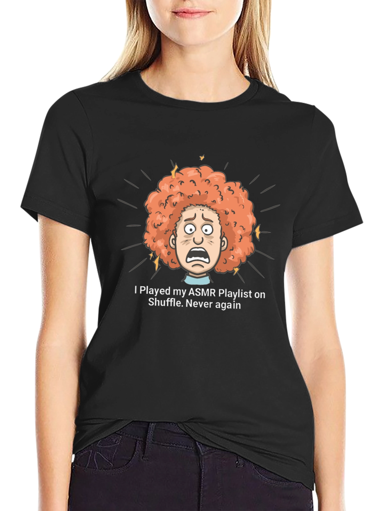 ASMR Playlist Shuffle T-Shirt - Never Again!