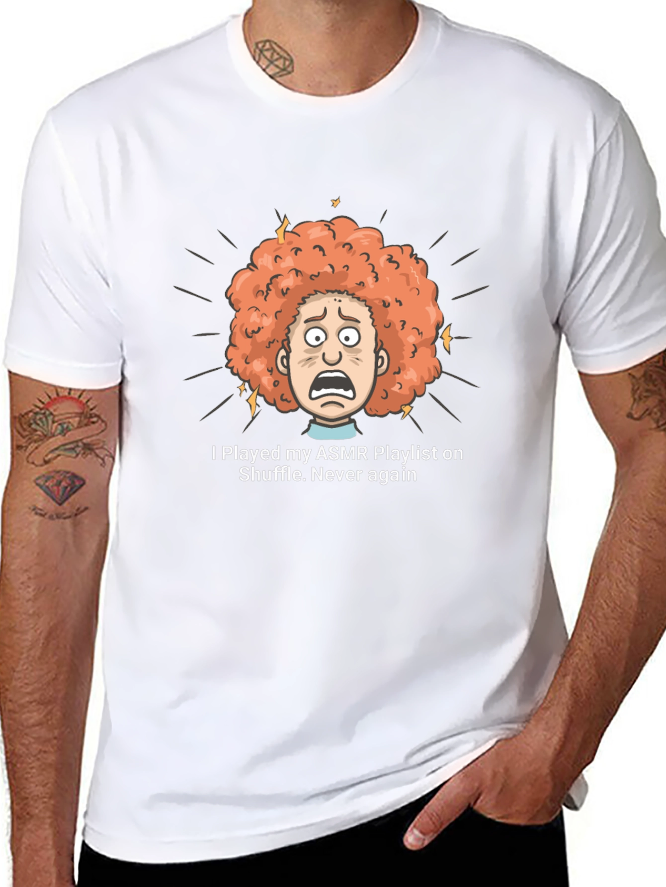 ASMR Playlist Shuffle T-Shirt - Never Again!