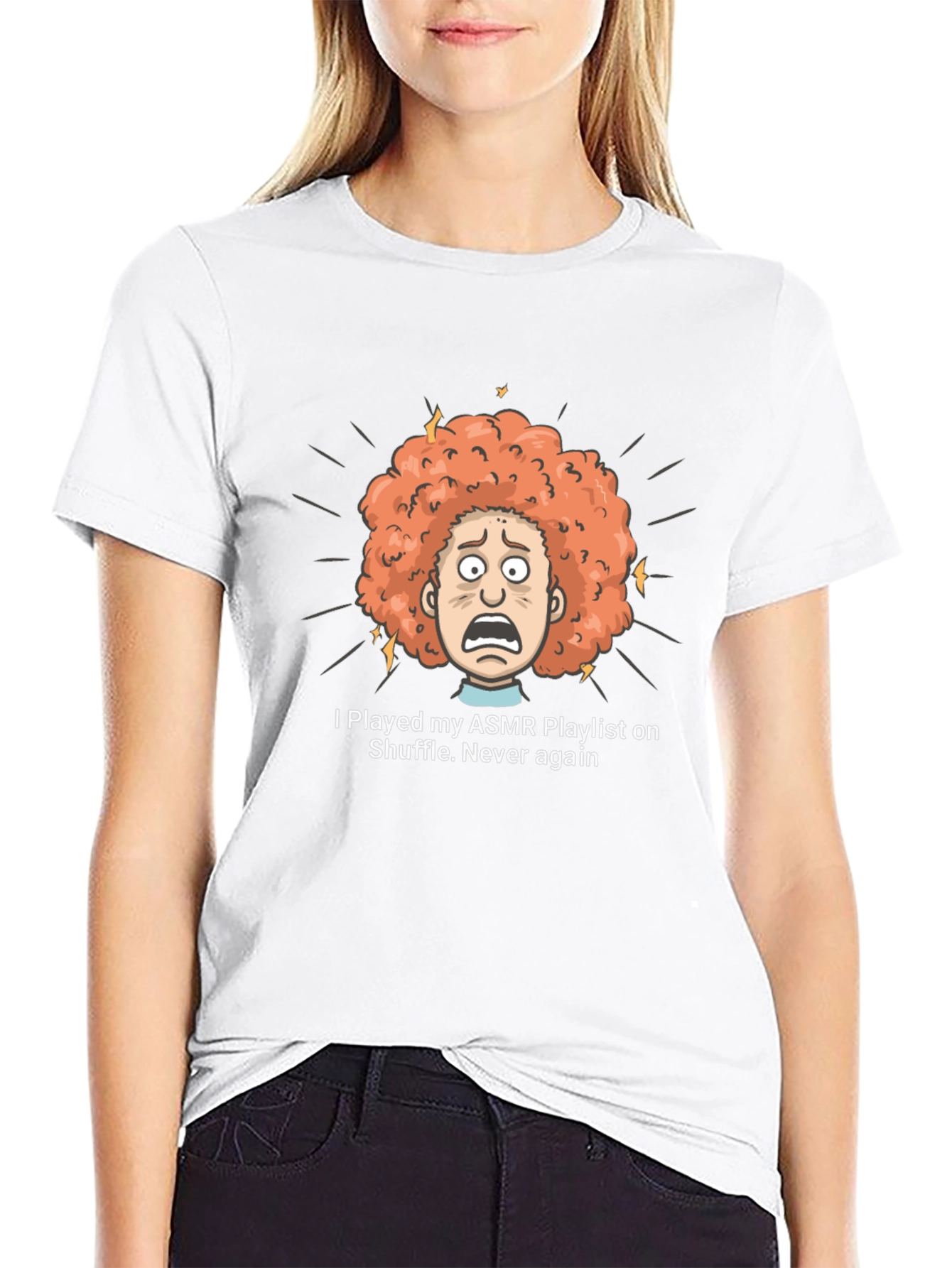 ASMR Playlist Shuffle T-Shirt - Never Again!