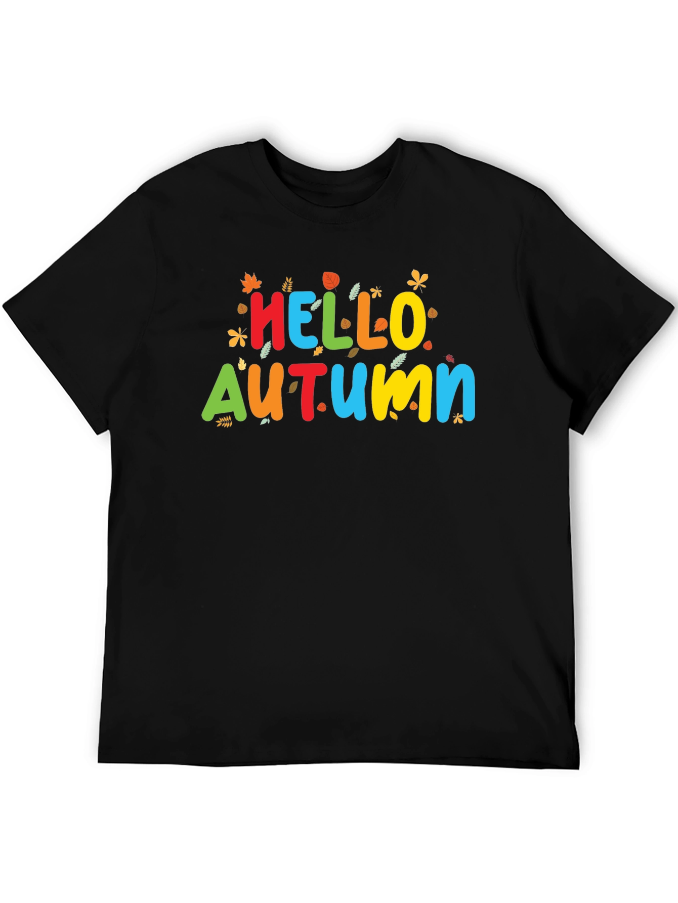 Hello Autumn Graphic Tee - Fall Season Shirt