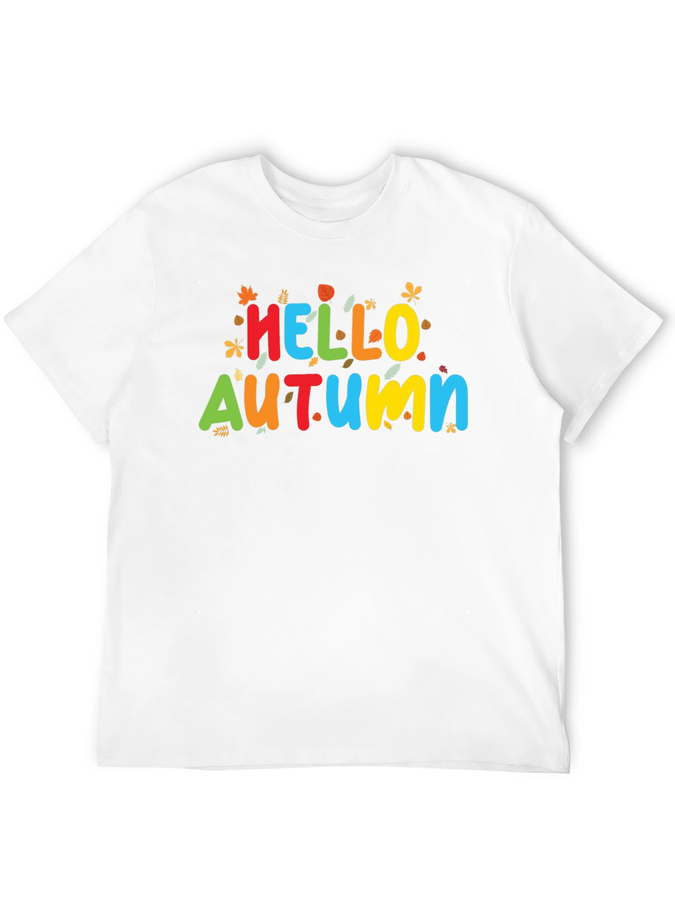 Hello Autumn Graphic Tee - Fall Season Shirt