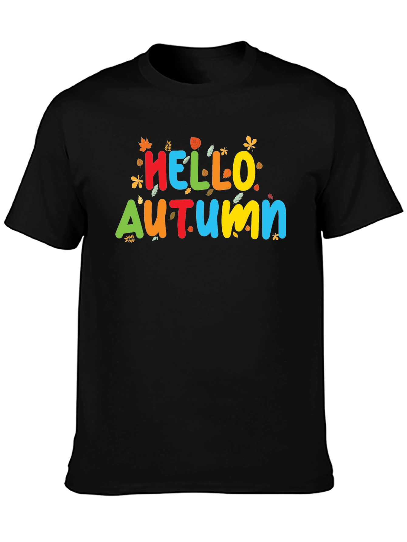 Hello Autumn Graphic Tee - Fall Season Shirt