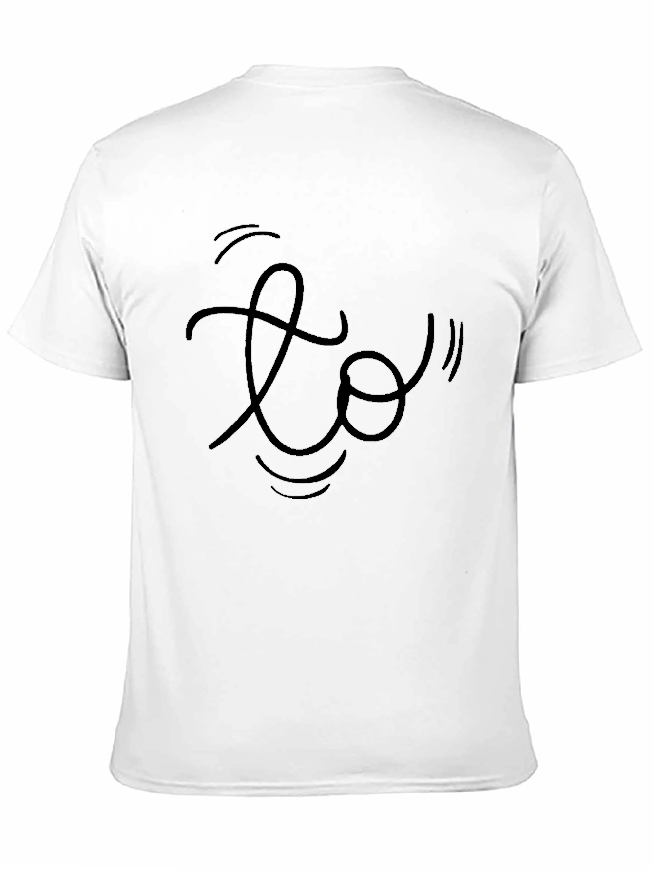 Abstract Graphic Black T-Shirt for Men