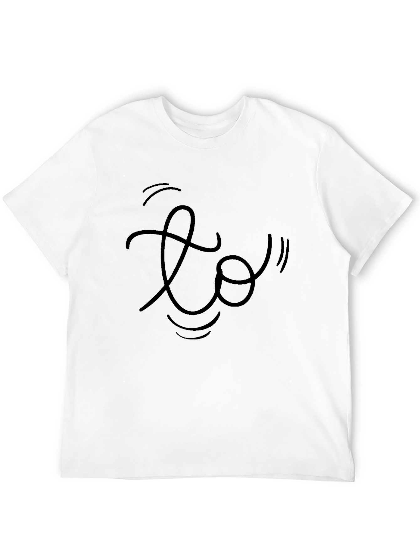 Abstract Graphic Black T-Shirt for Men