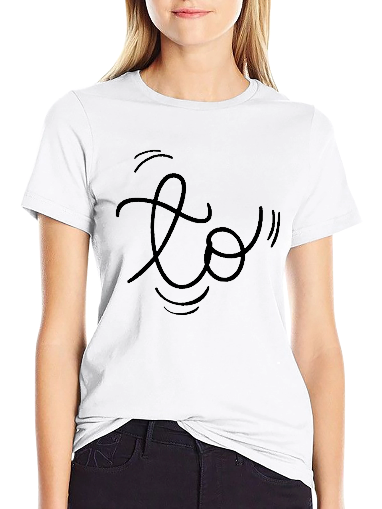 Abstract Graphic Black T-Shirt for Men