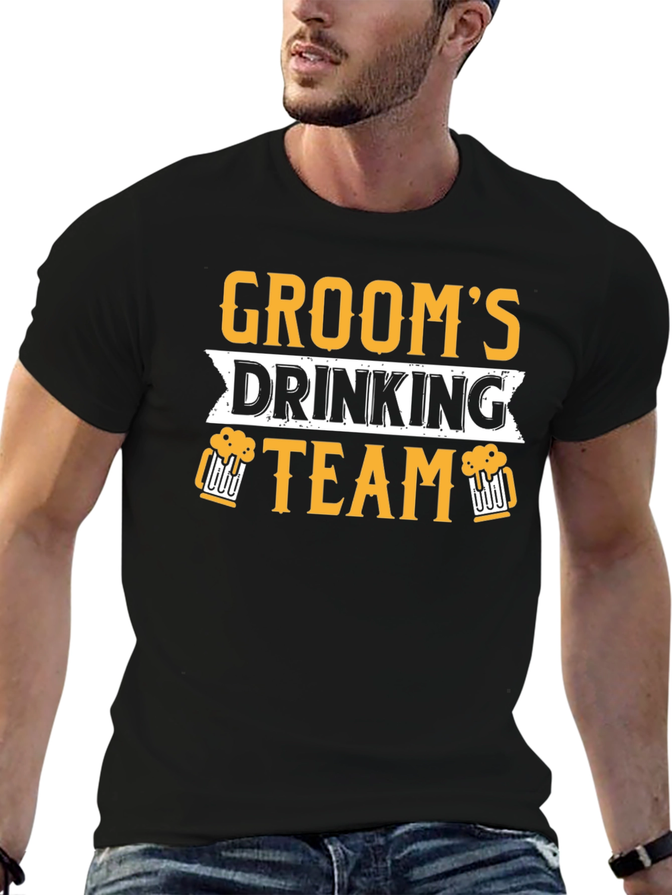 Grooms Drinking Team Graphic T-Shirt