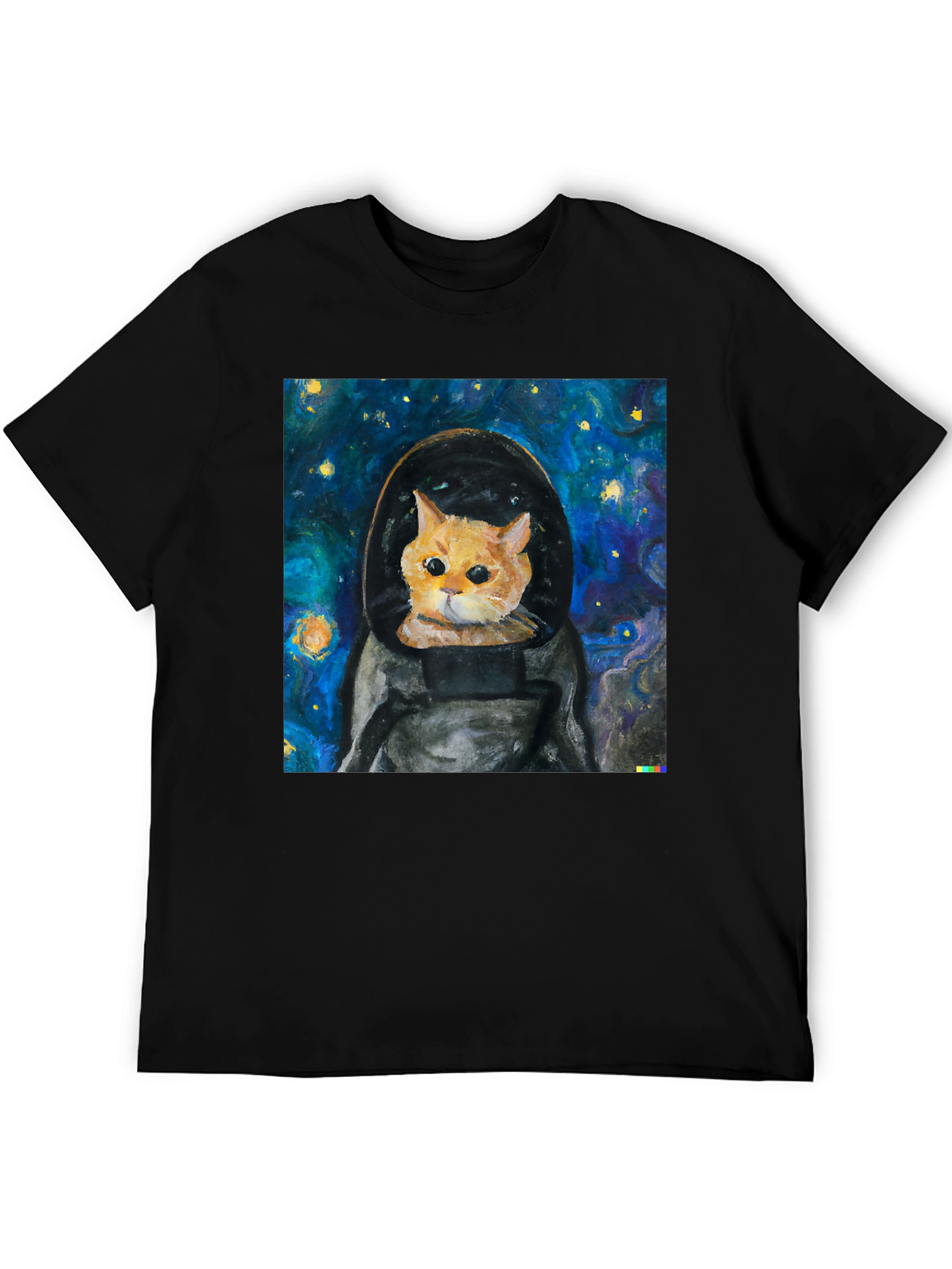 Astronaut Cat T-Shirt - Starry Night Space Kitty Tee