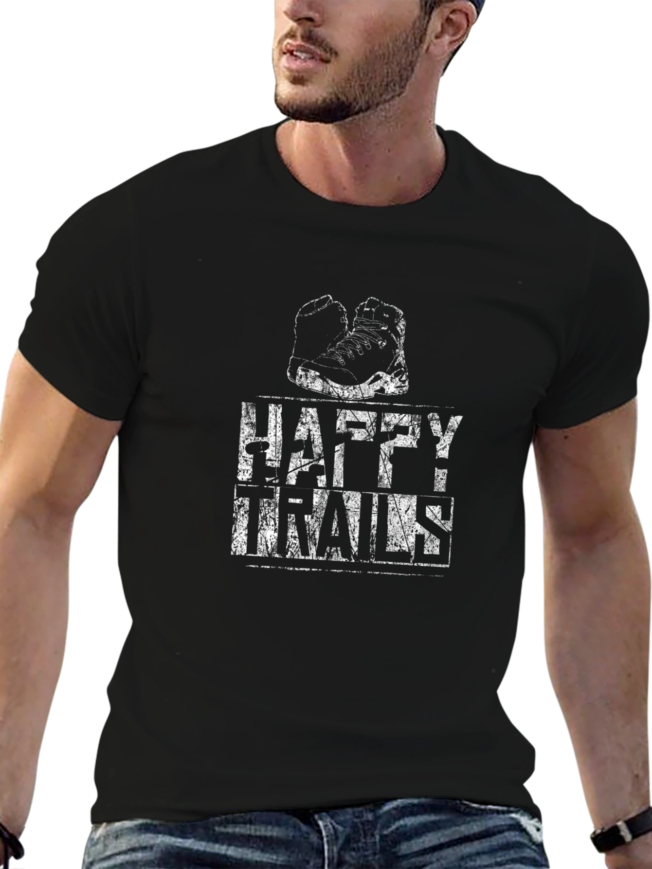Happy Trails Black T-Shirt