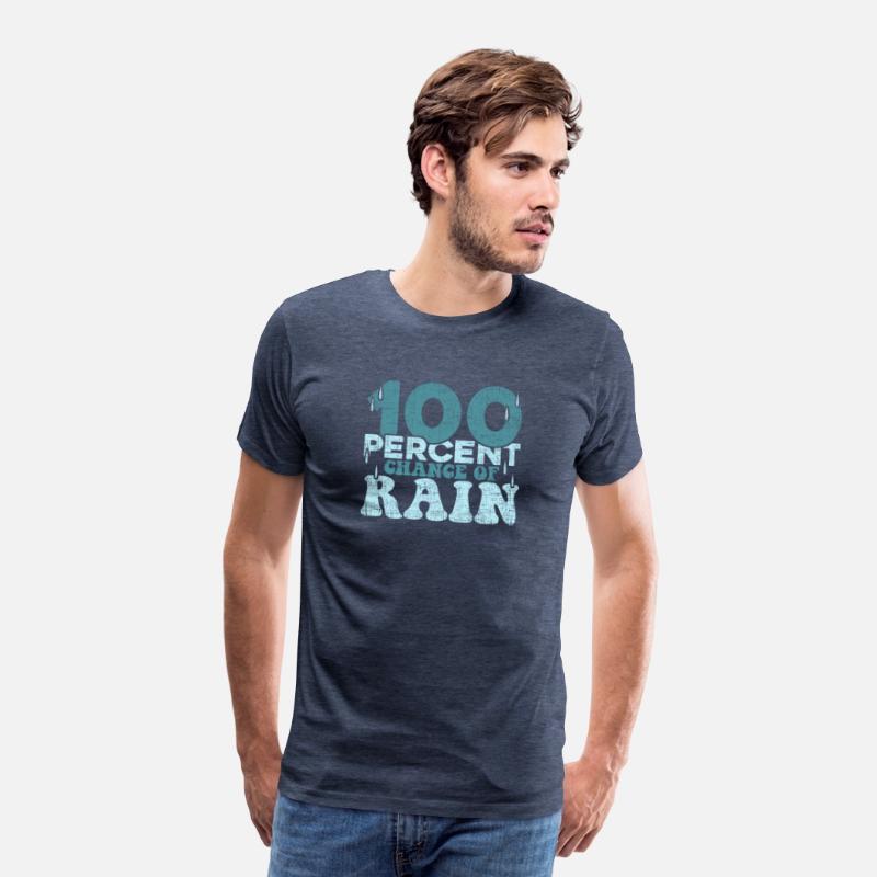 100 Percent Chance of Rain funny quote gift