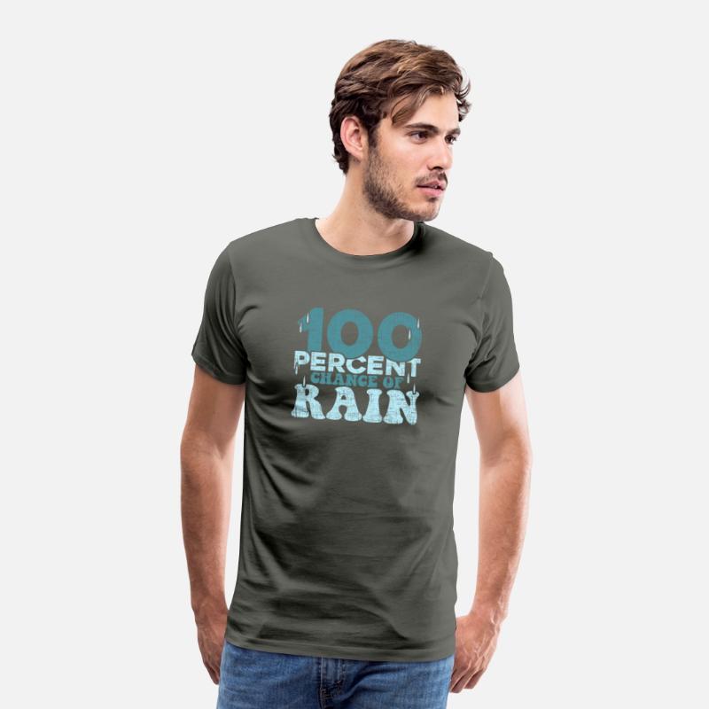 100 Percent Chance of Rain funny quote gift
