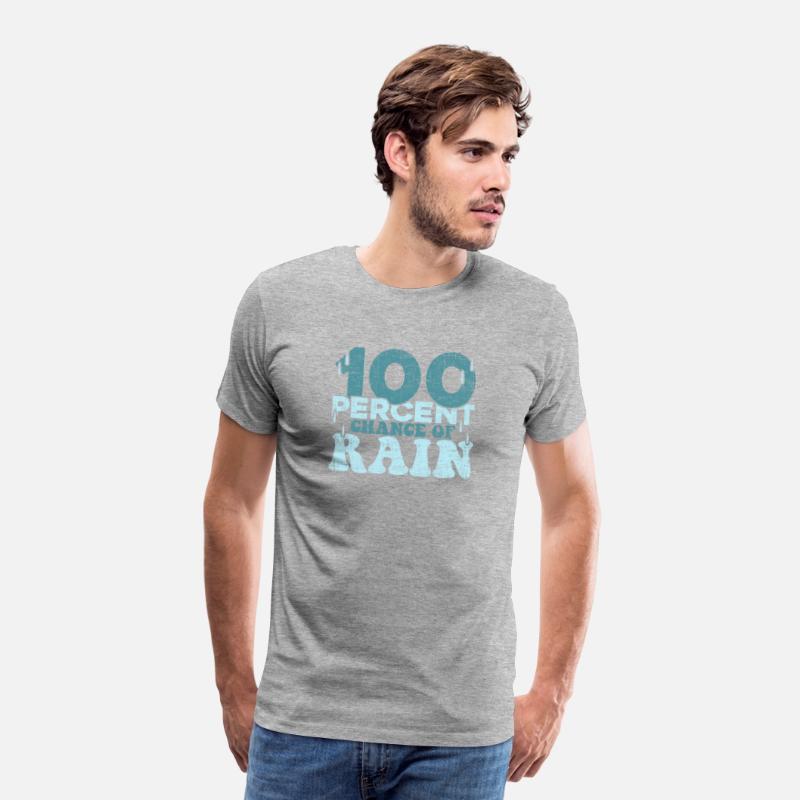 100 Percent Chance of Rain funny quote gift