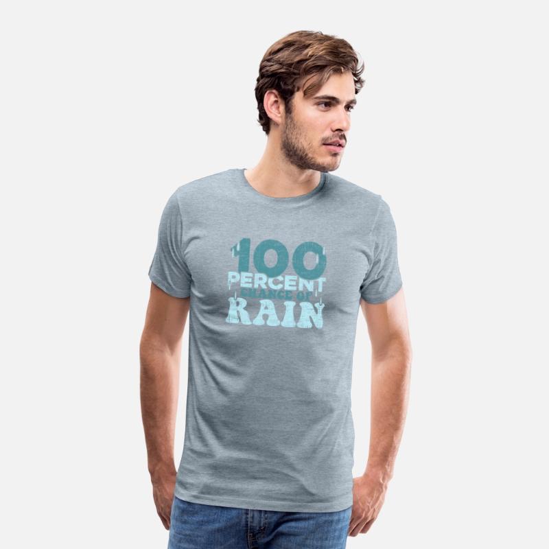 100 Percent Chance of Rain funny quote gift