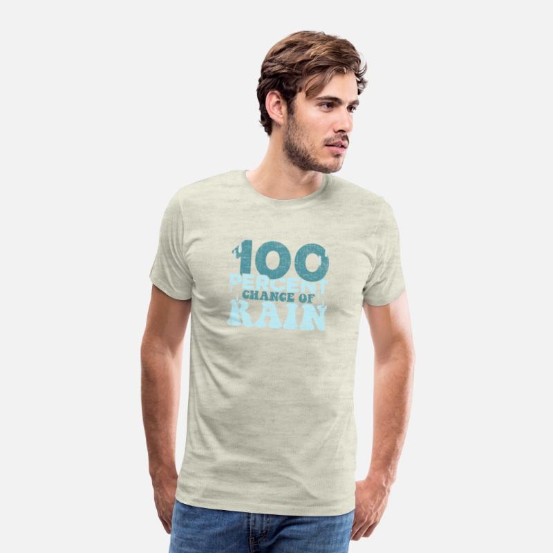 100 Percent Chance of Rain funny quote gift