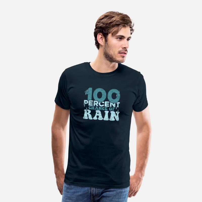 100 Percent Chance of Rain funny quote gift