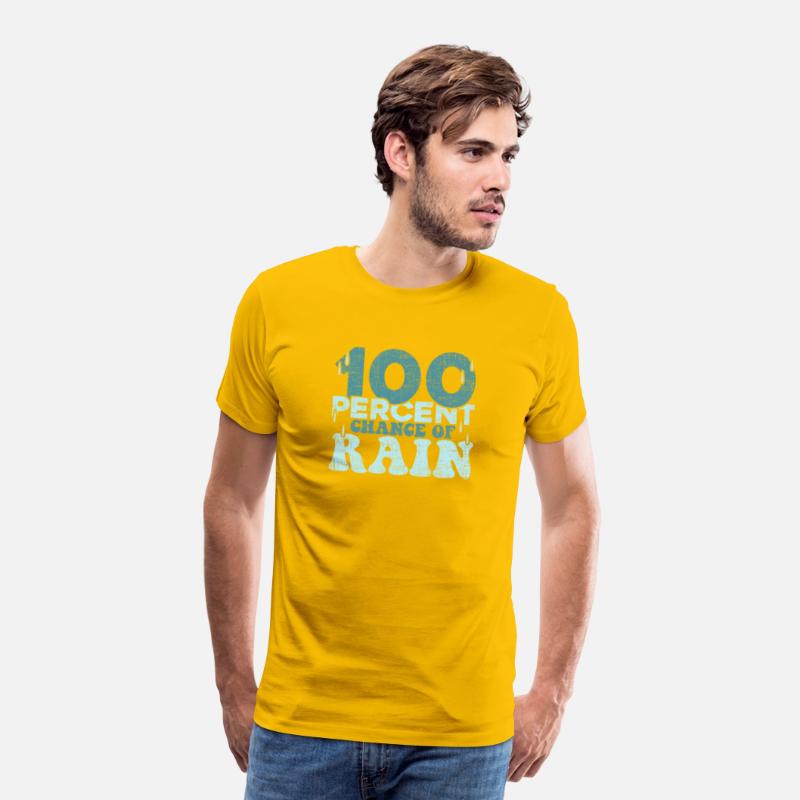 100 Percent Chance of Rain funny quote gift