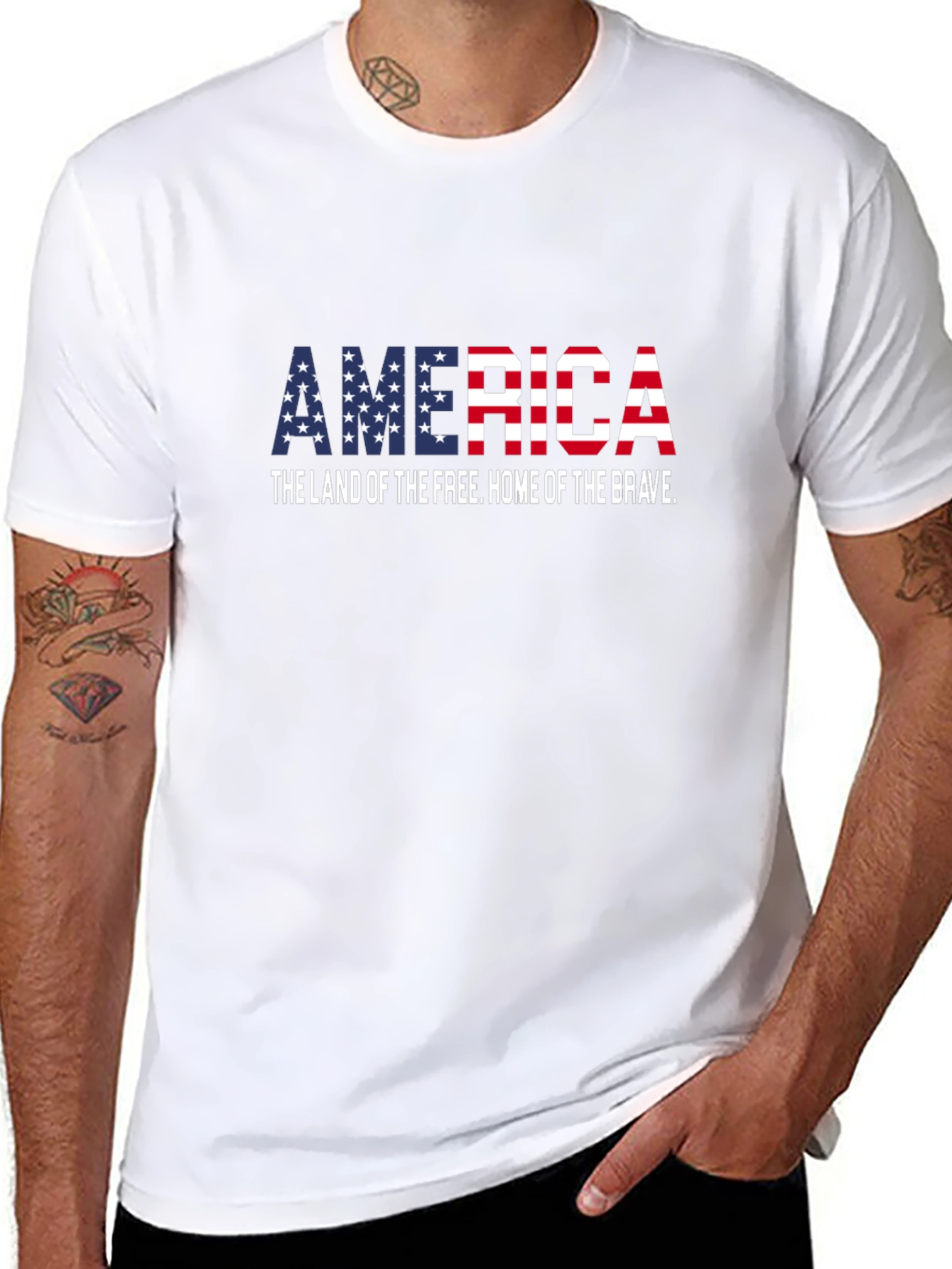 America Flag T-Shirt - Land of the Free Tee