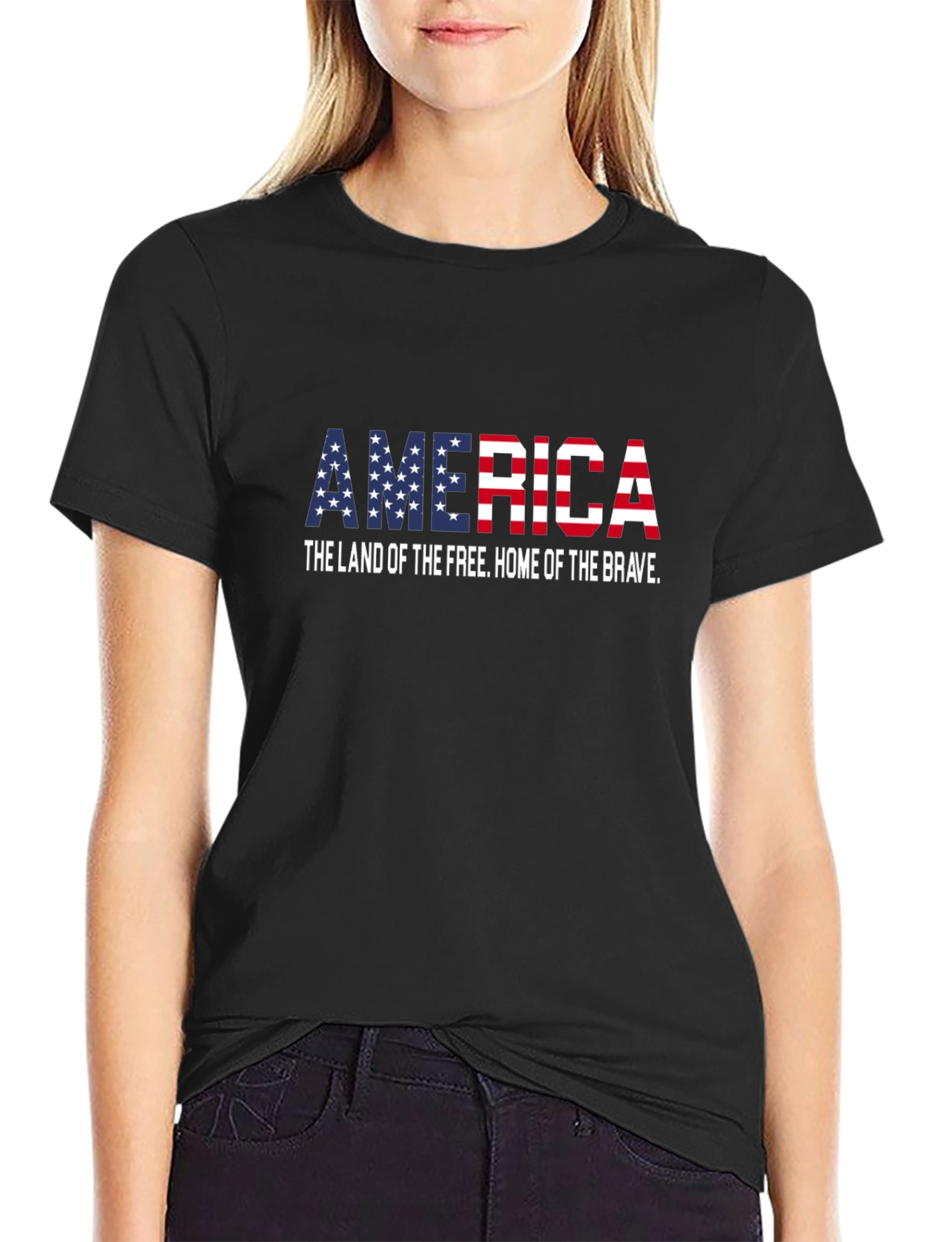 America Flag T-Shirt - Land of the Free Tee
