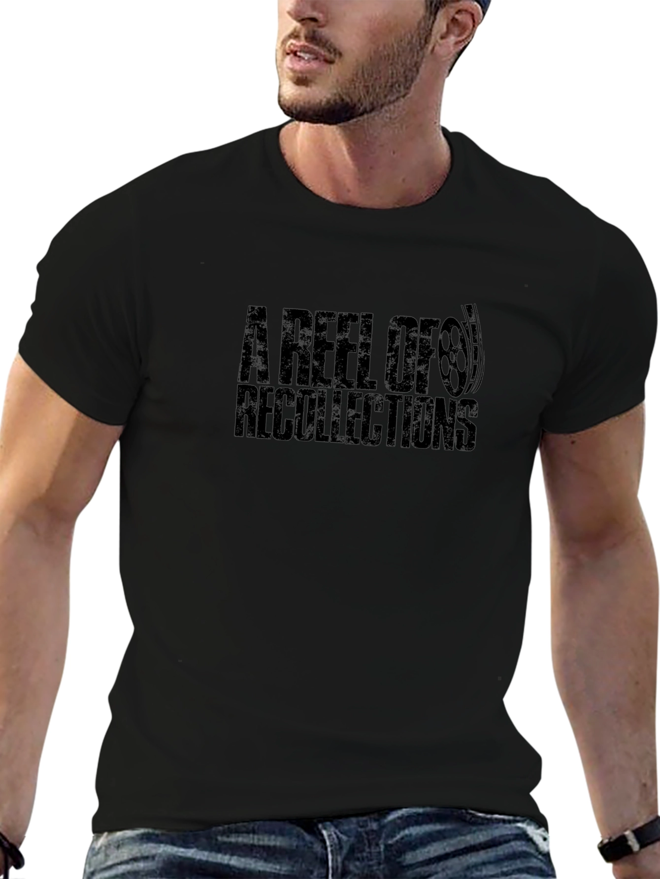 A Reel Of Recollections Graphic Black Tee
