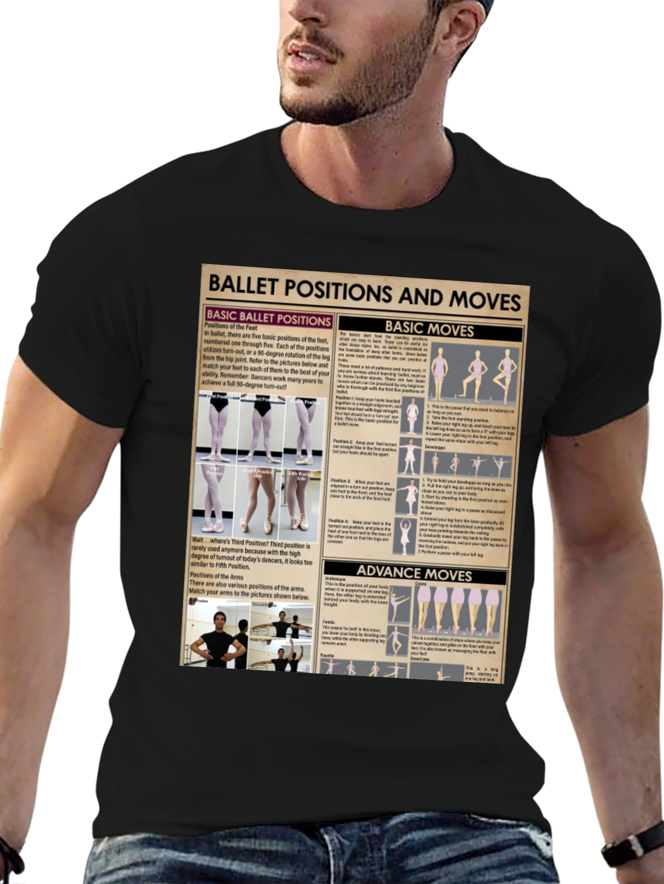 Ballet Positions Graphic Tee