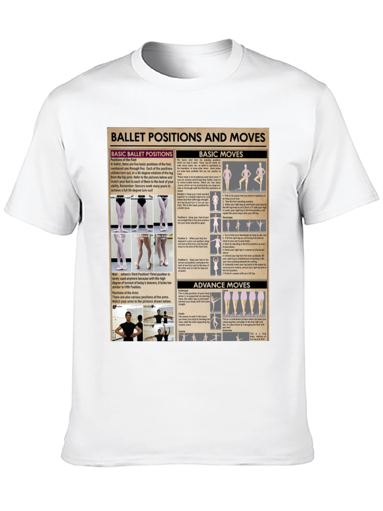 Ballet Positions Graphic Tee