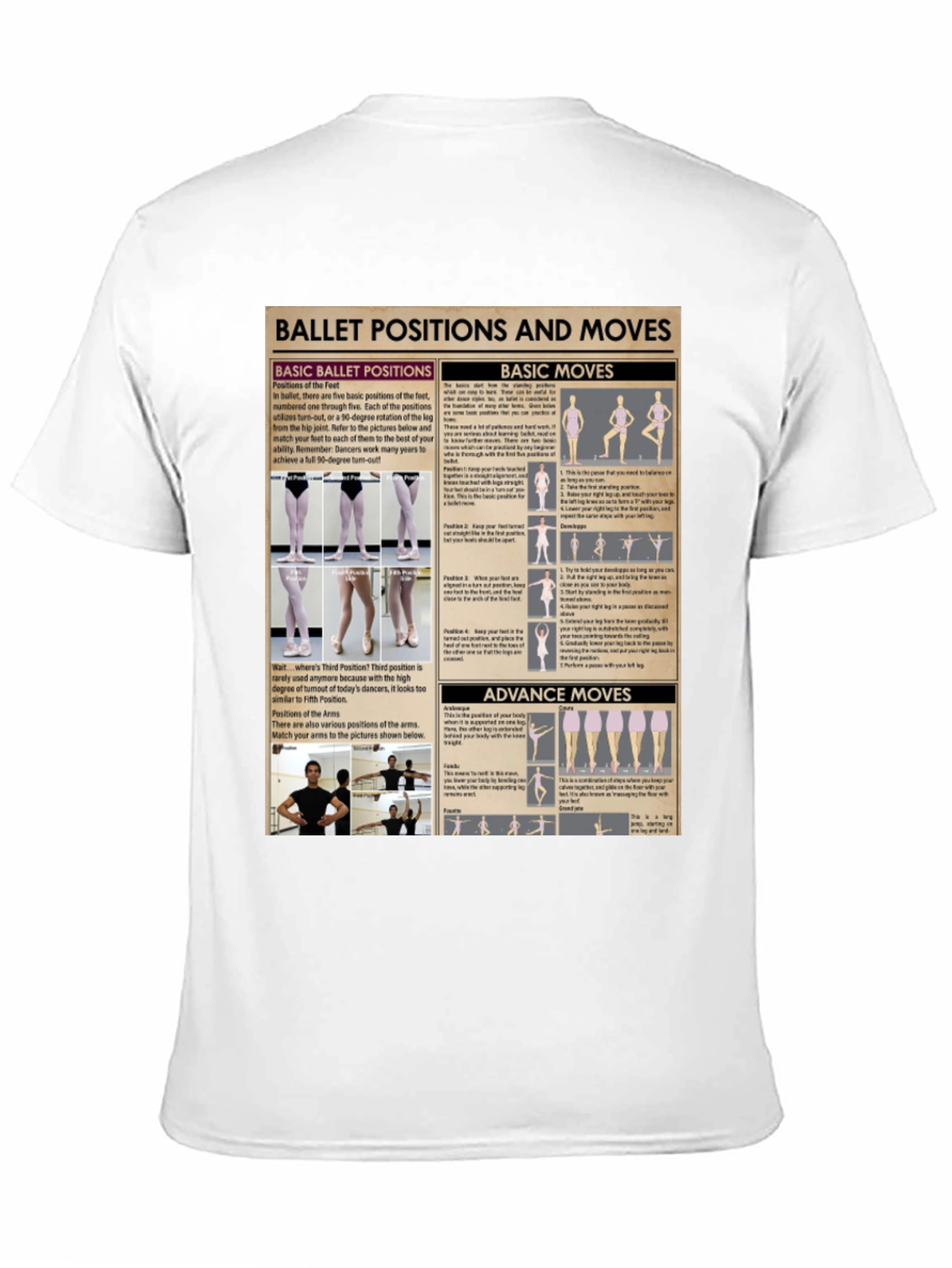 Ballet Positions Graphic Tee