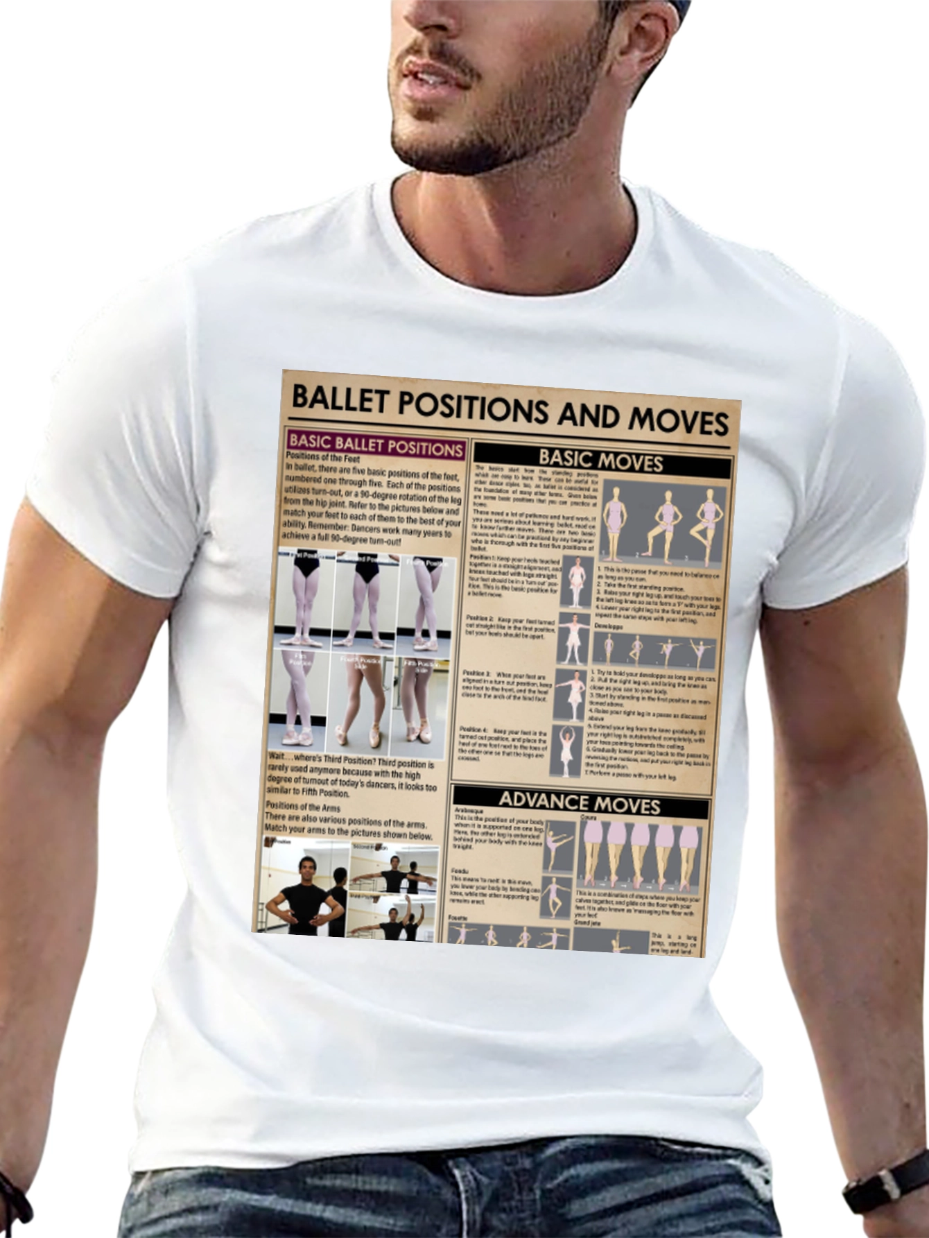 Ballet Positions Graphic Tee