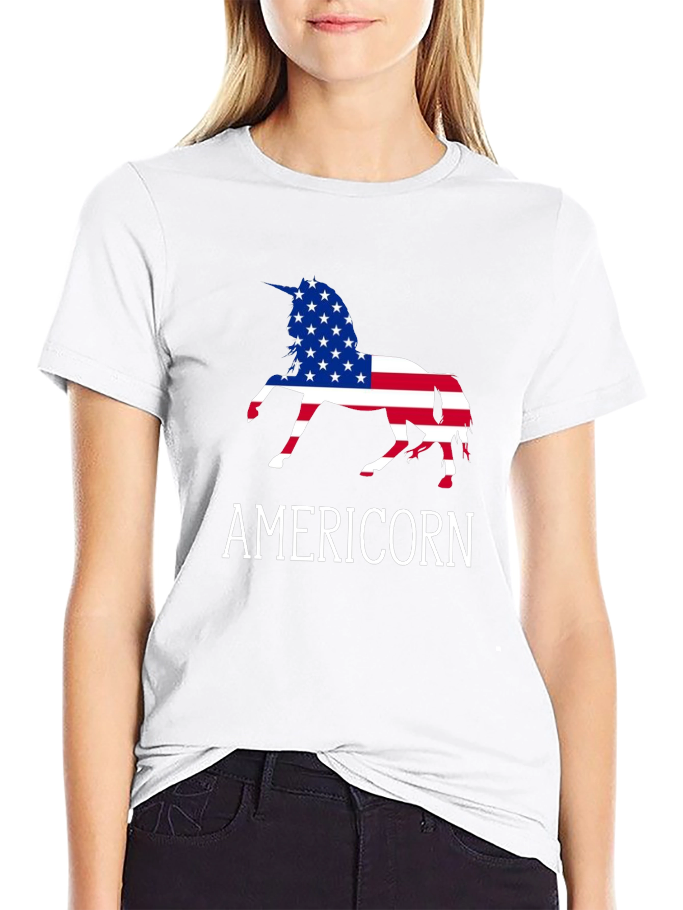 Americorn USA Flag Unicorn T-Shirt