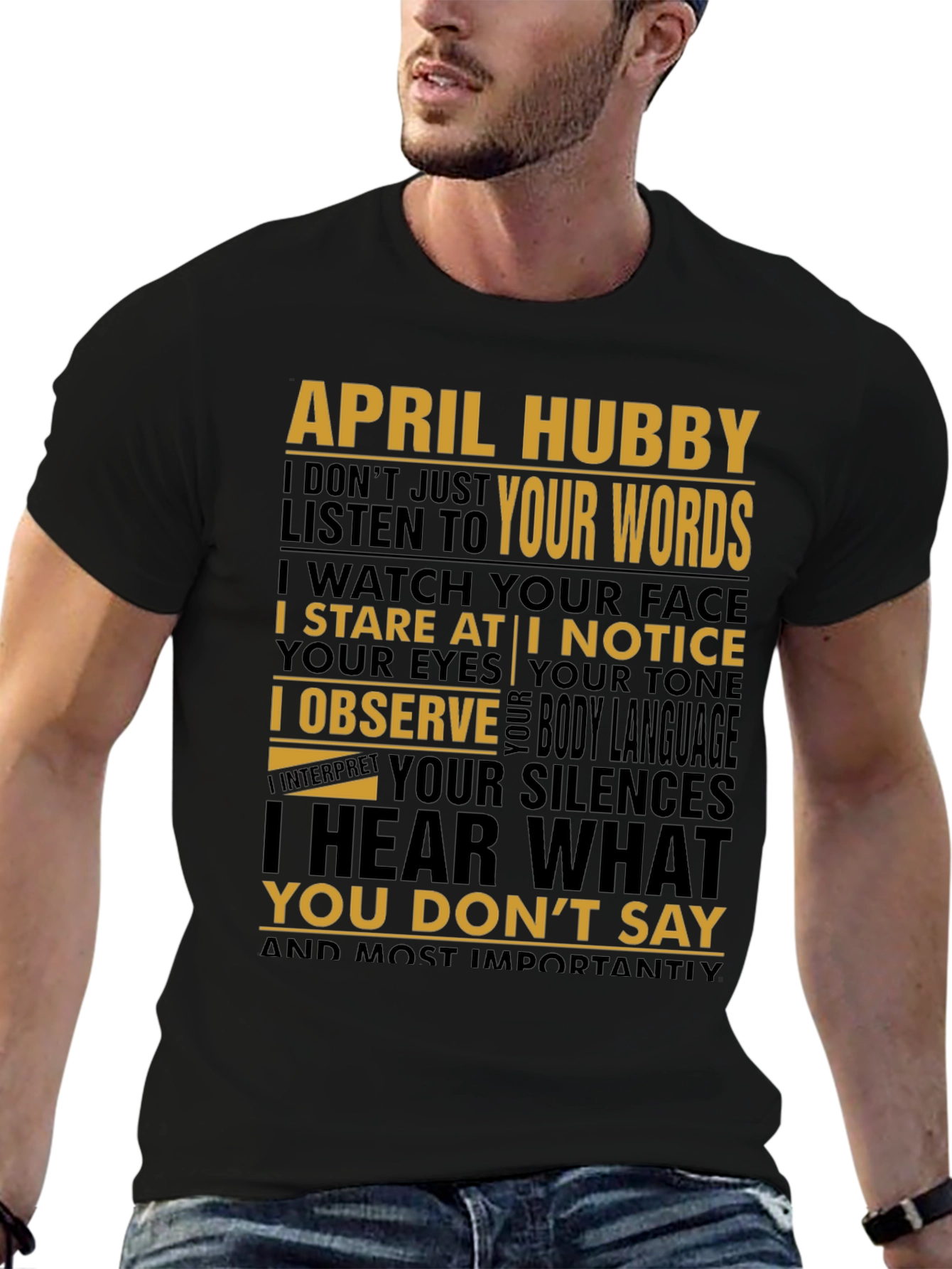 April Hubby Graphic T-Shirt - Husband Appreciation Tee