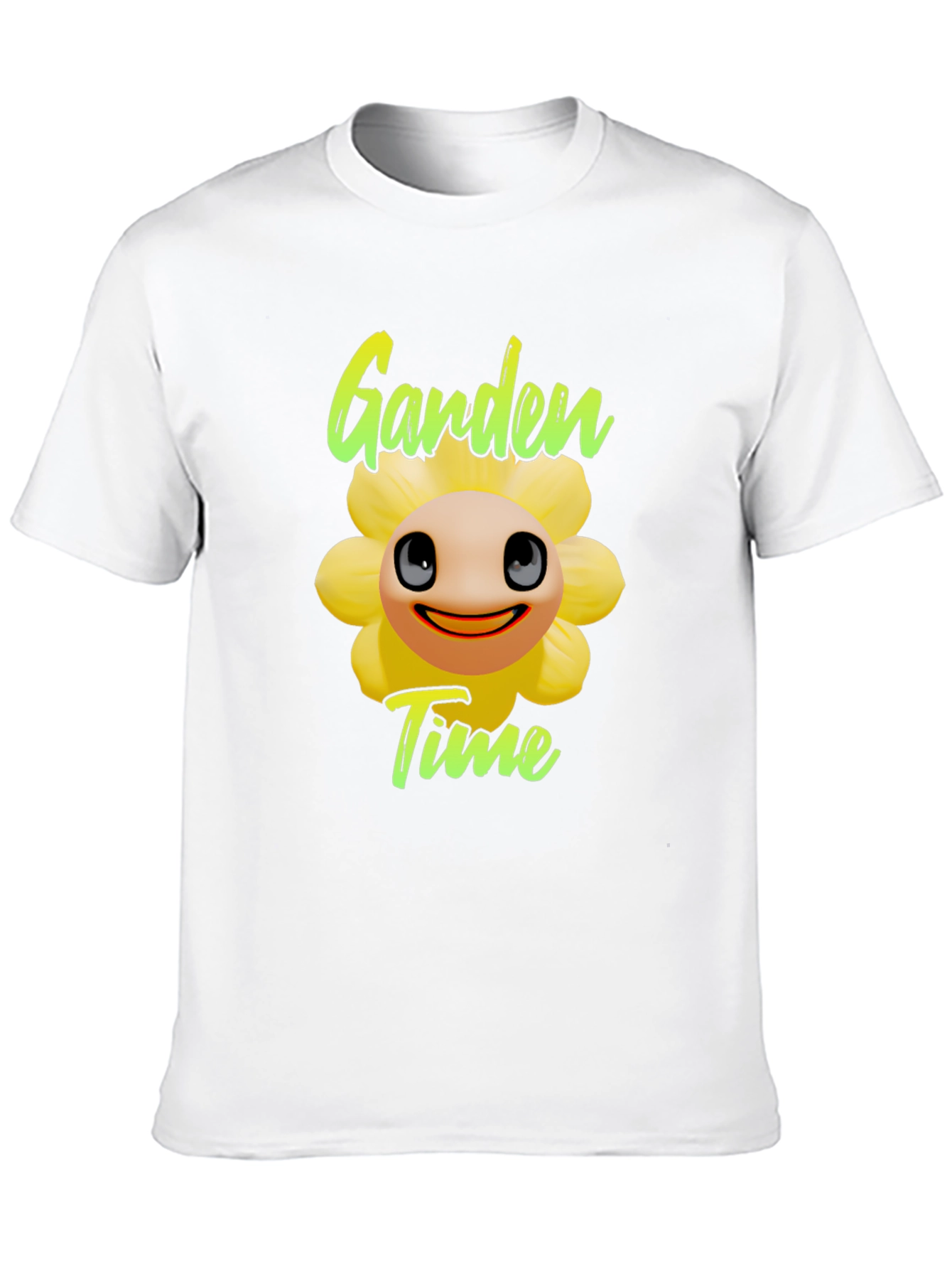 Garden Time T-Shirt - Funny Flower Design