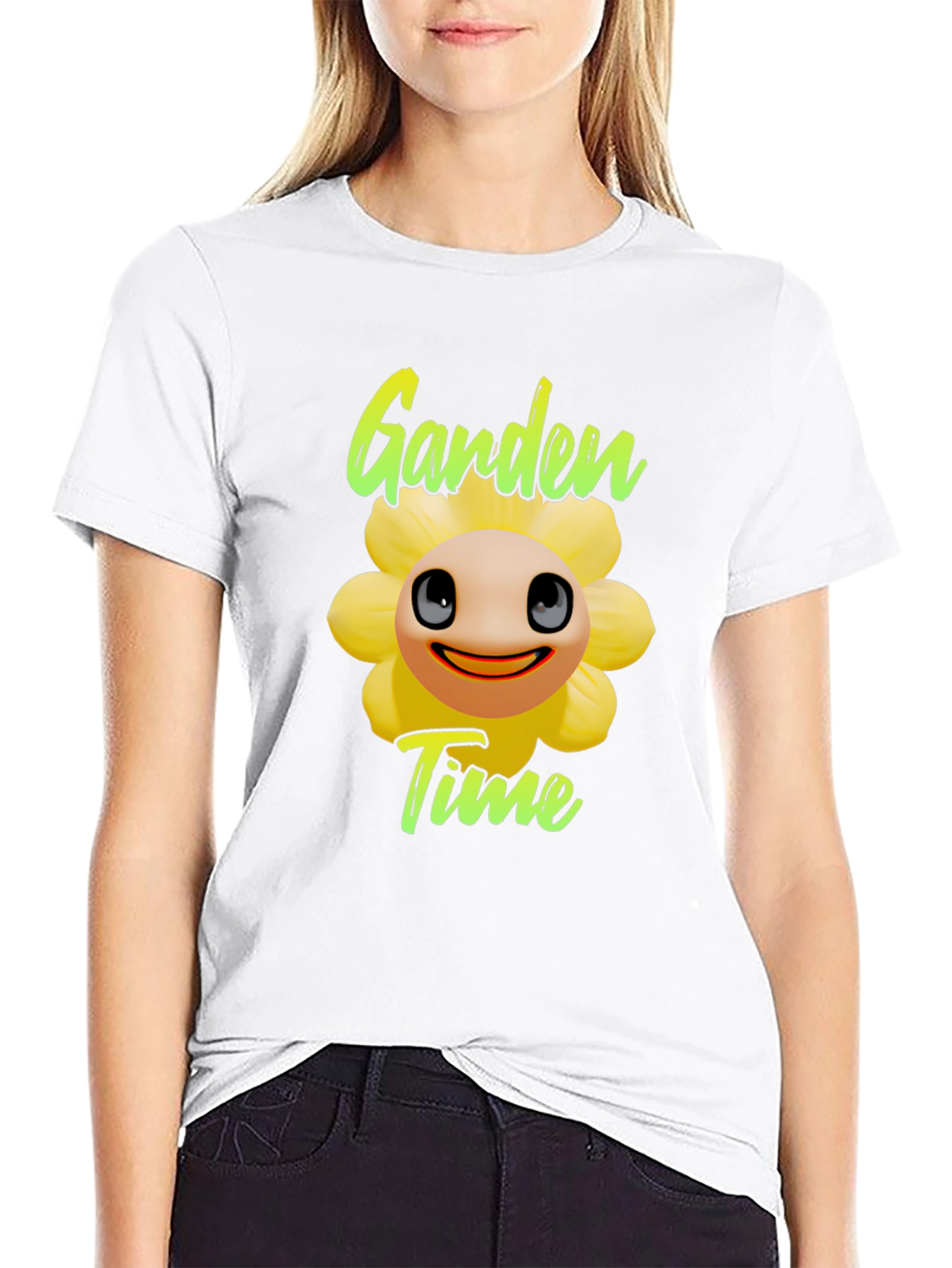 Garden Time T-Shirt - Funny Flower Design