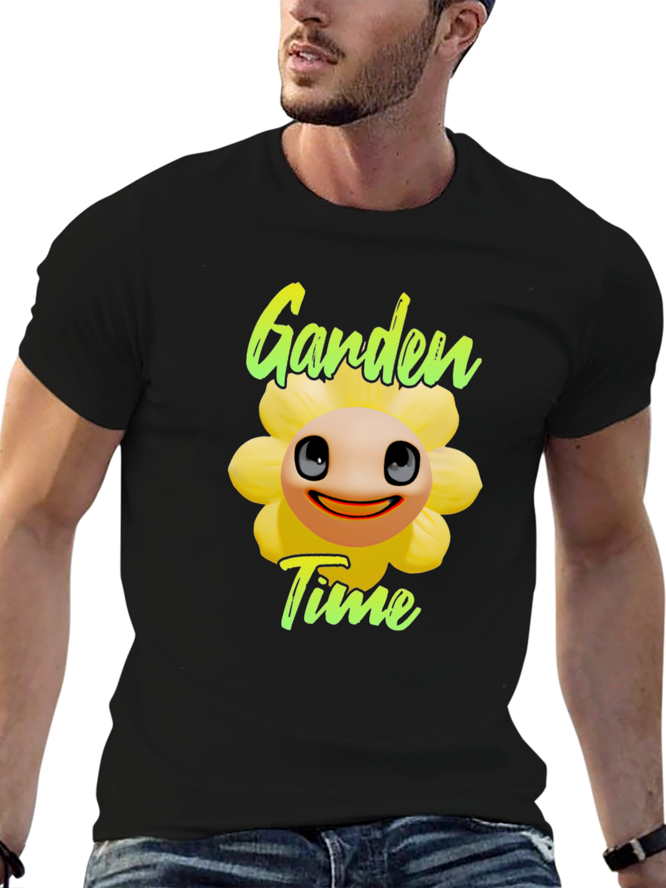 Garden Time T-Shirt - Funny Flower Design