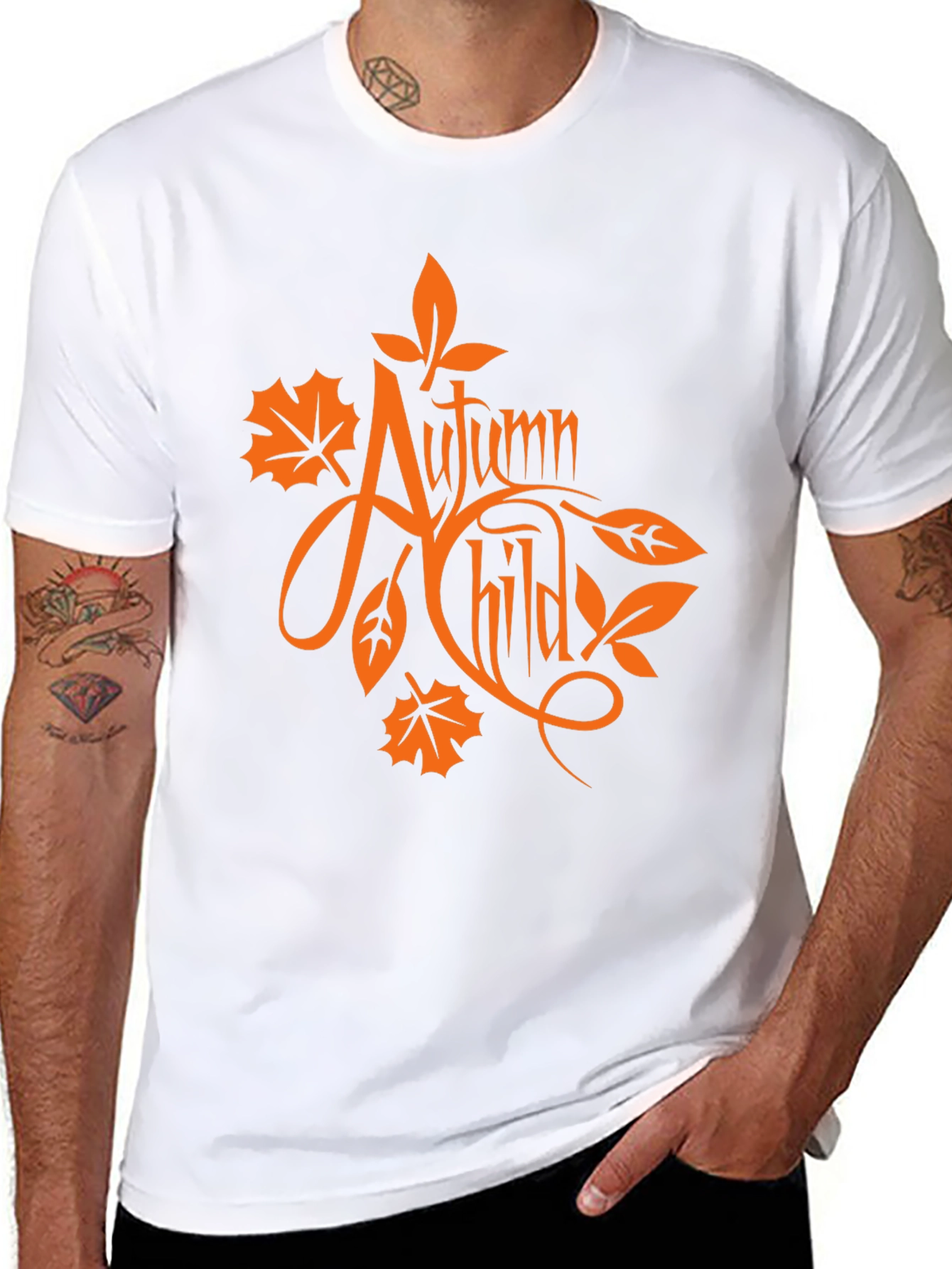 Autumn Child Black Graphic Tee