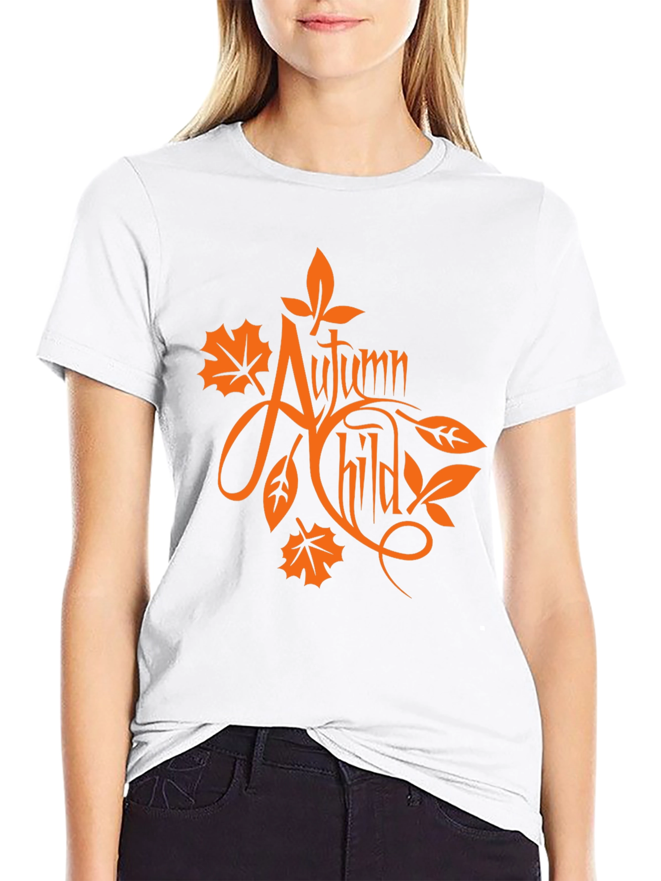 Autumn Child Black Graphic Tee