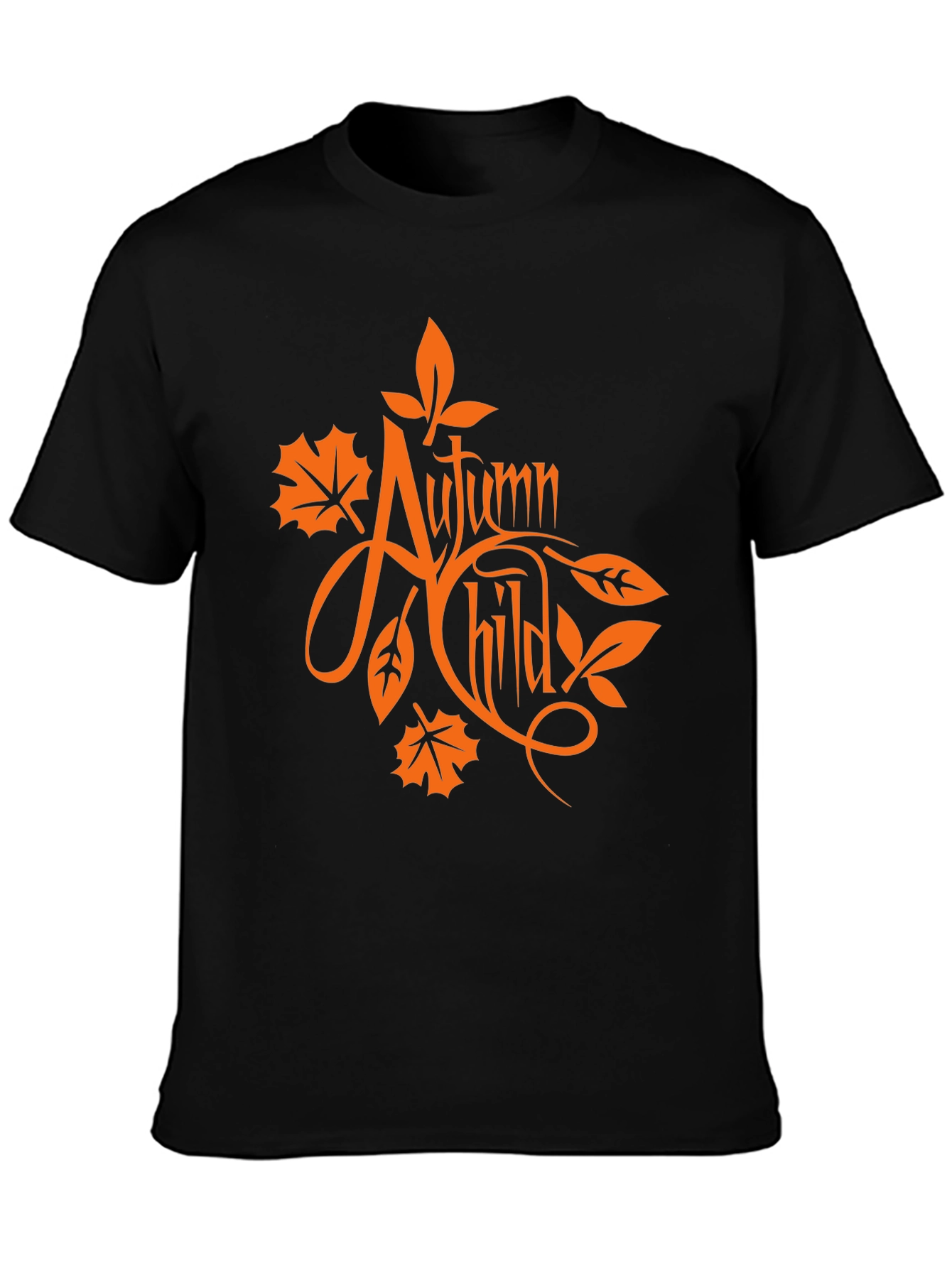 Autumn Child Black Graphic Tee