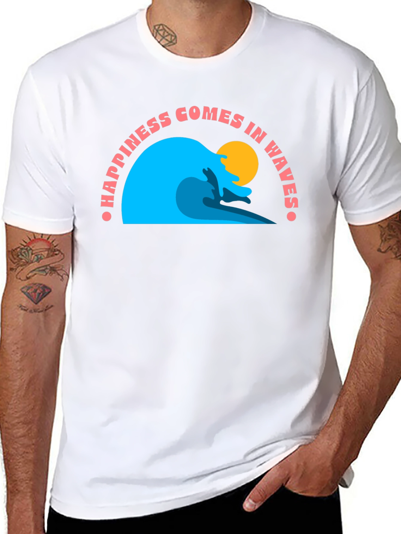 Happiness Waves Graphic Tee